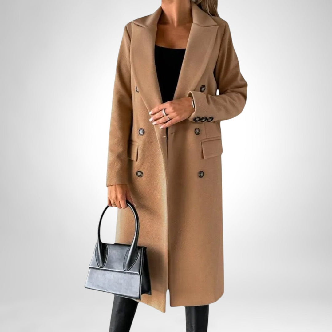 Ana™ | MANTEAU LONG AVEC DOUBLE BOUTON