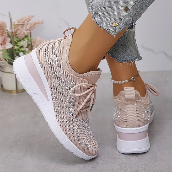 Delphine | Baskets orthopédiques avec strass scintillants