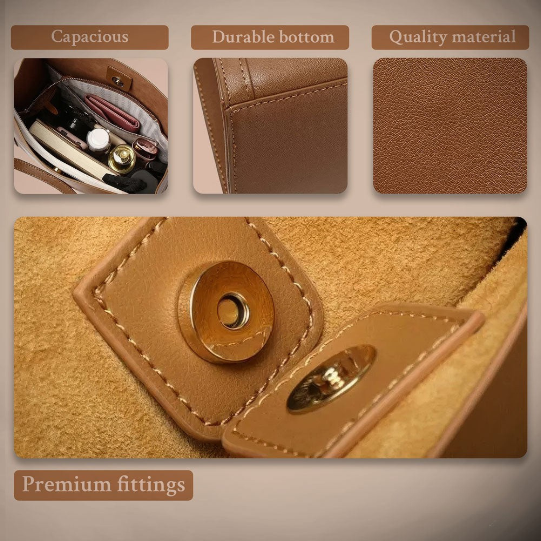 Talia | Sac à main de luxe en cuir souple