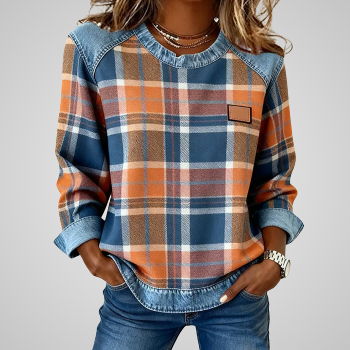 Lorena | Carreaux Décontracté Pull