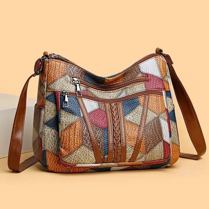 Solara | Sac à main en cuir à motif mosaïque