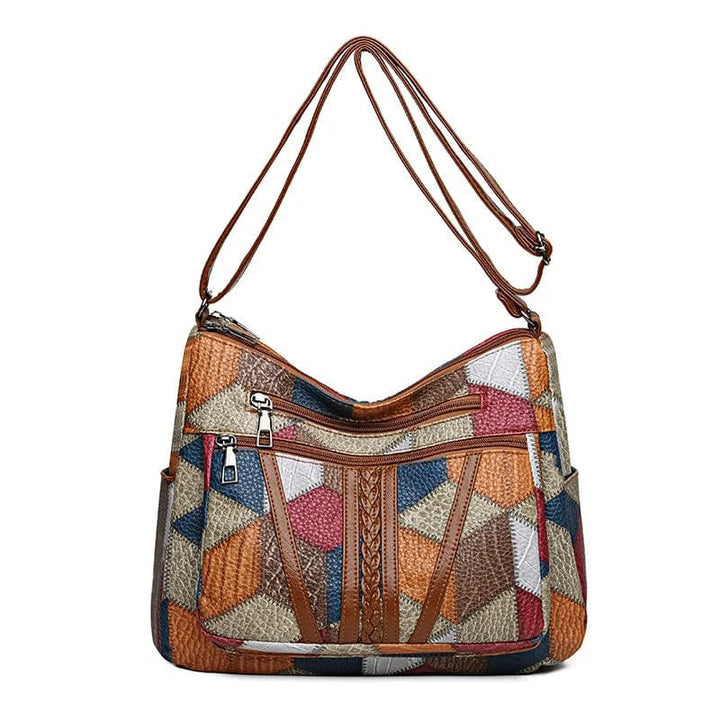 Solara | Sac à main en cuir à motif mosaïque
