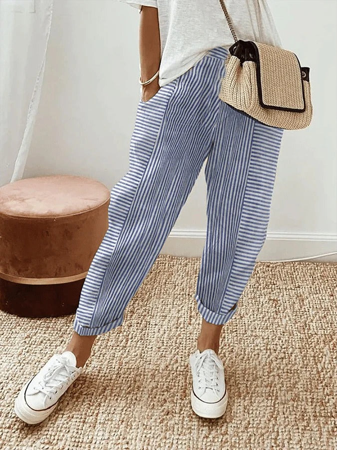 Kae | Striped Trousers