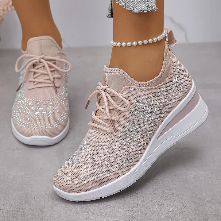 Delphine | Baskets orthopédiques avec strass scintillants