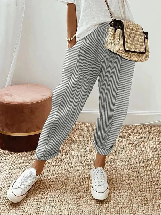 Kae | Striped Trousers