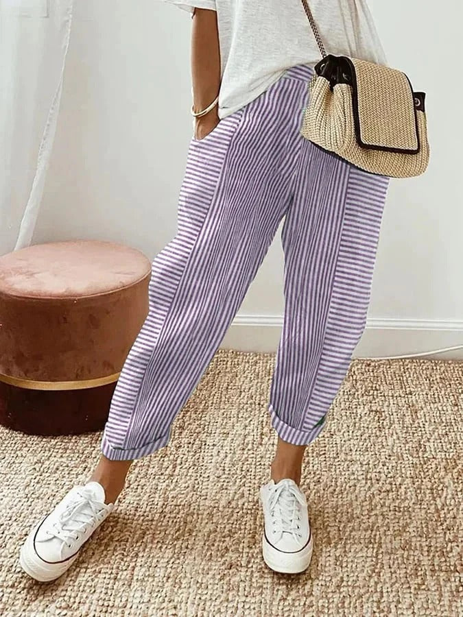 Kae | Striped Trousers